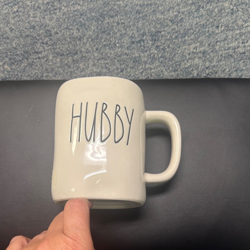 Rae Dunn 'HUBBY' Ceramic Coffee Mug - Classic Home Dining